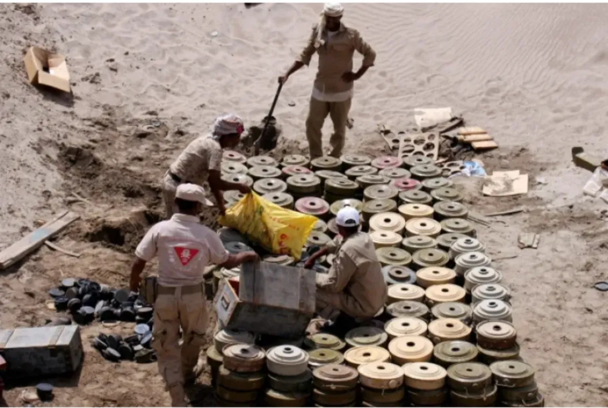 الألغام الحوثية تقتل وتصيب 73 مدنياً خلال عام