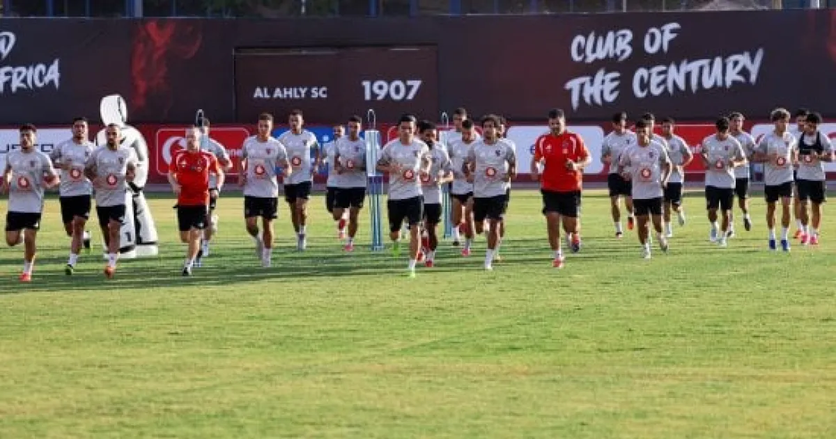 الأهلي يواصل استعداداته بمران استشفائي بعد الفوز على أبو قير